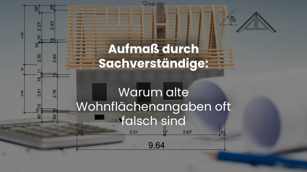 Aufmaß durch Sachverständige: Warum alte Wohnflächenangaben oft falsch sind